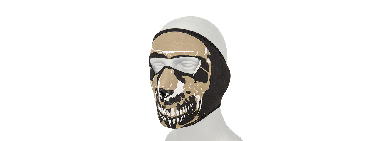 AC-588FS SKULL EVA FACE MASK (BK/TAN) - Click Image to Close