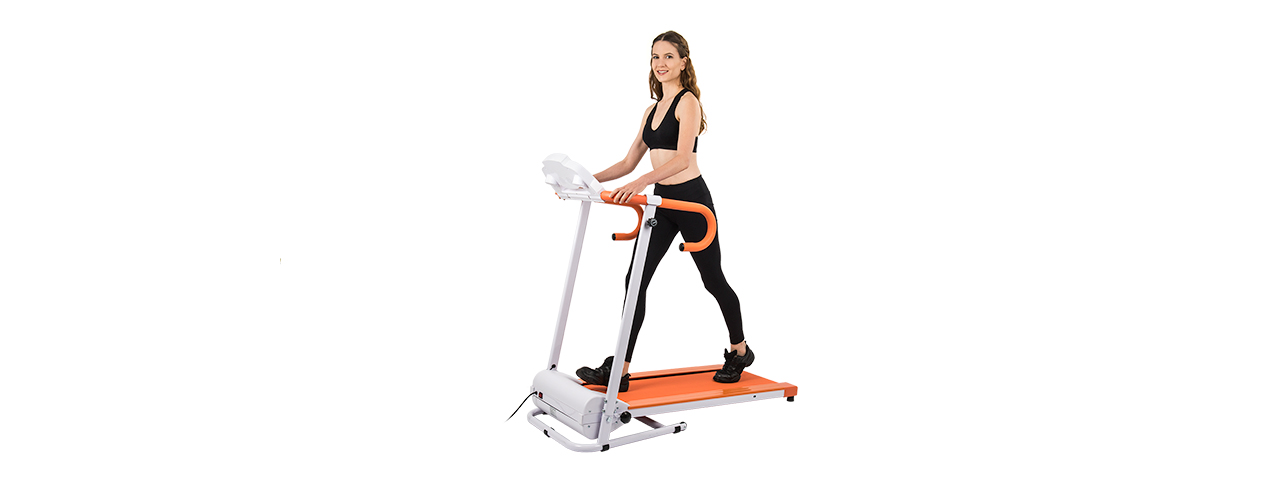 AU-500R AUWIT 600W ELECTRIC MOTORIZED FOLDING TREADMILL (ORANGE) - Click Image to Close