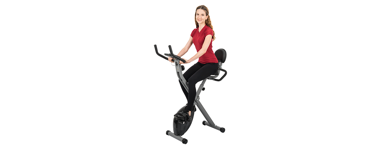 AU-504B AUWIT MAGNETIC EXERCISE BIKE W/ TENSION CONTROL (BLACK) - Click Image to Close