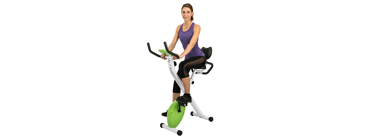 AU-504G AUWIT MAGNETIC EXERCISE BIKE W/ TENSION CONTROL (GREEN) - Click Image to Close