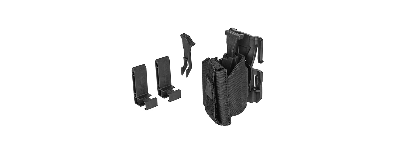 CA-1113B UNIVERSAL PISTOL HOLSTER FOR MOLLE (BK) - Click Image to Close