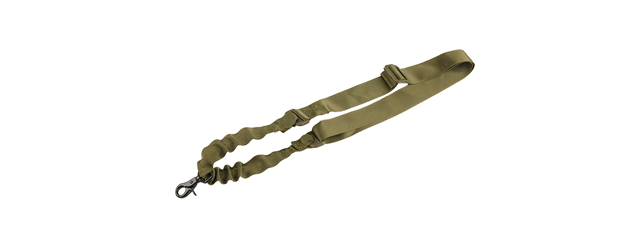 CA-1411G SINGLE POINT RIFLE SLING (OD GREEN) - Click Image to Close