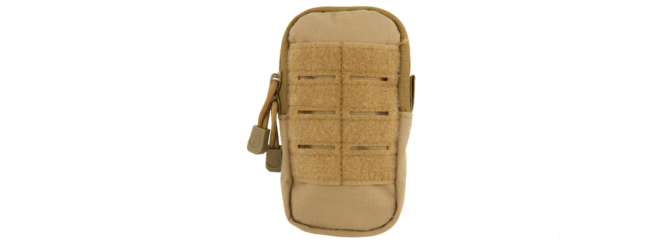 CA-1505TN SMALL ENCLOSED UTILITY POUCH (TAN) - Click Image to Close