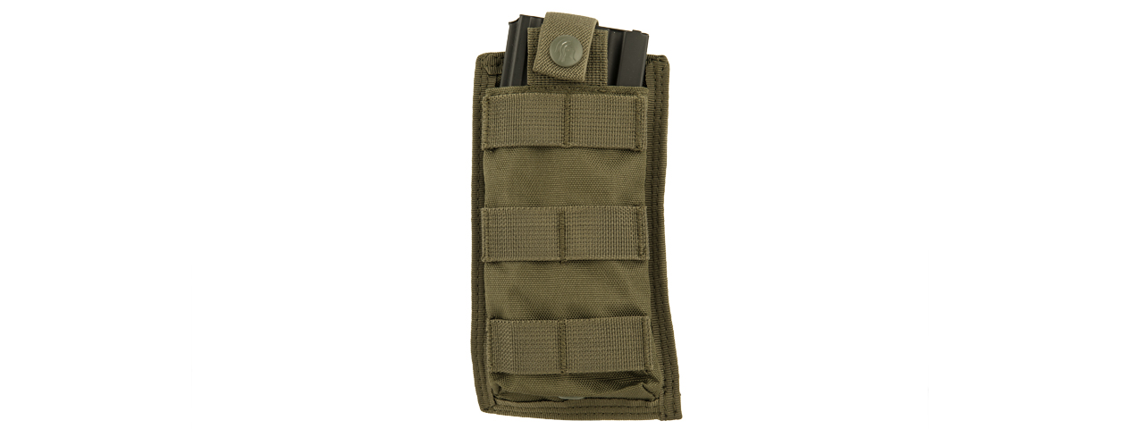 CA-1514GN SINGLE MOLLE POUCH (OD) - Click Image to Close