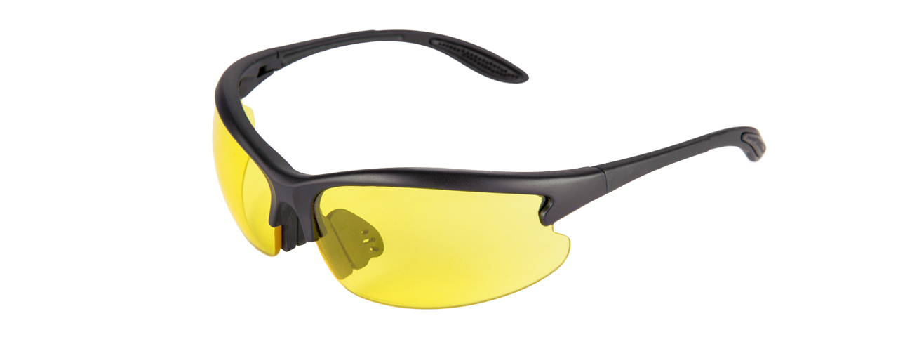 CA-224Y LANCER TACTICAL SAFETY SHOOTING GLASSES (YELLOW) - Click Image to Close