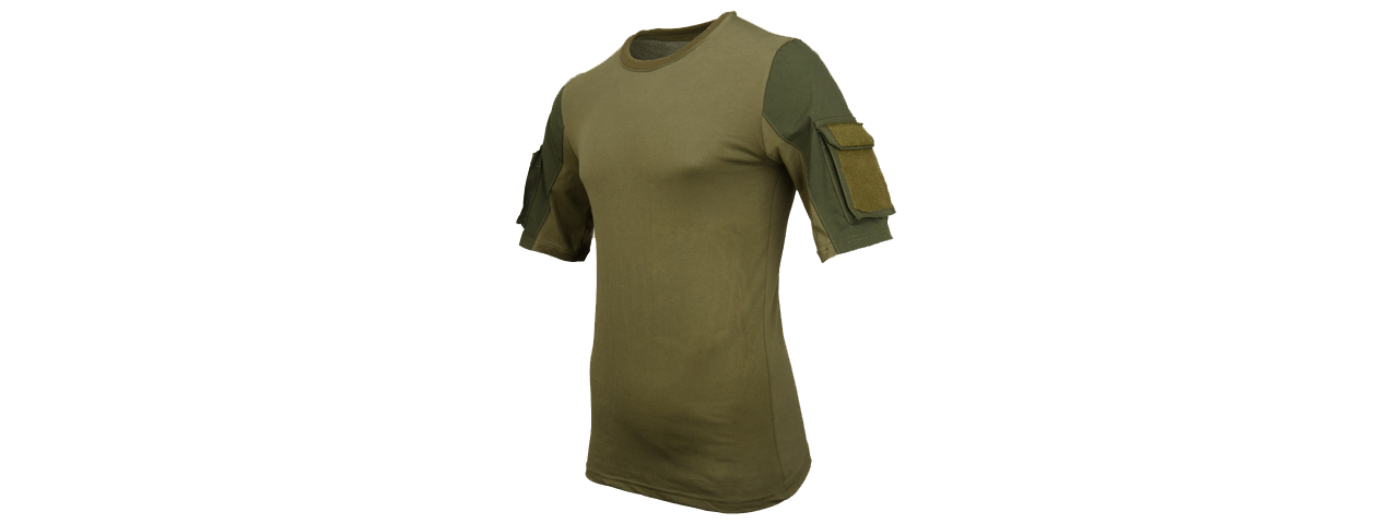 CA-2741G-M LANCER TACTICAL SPECIALIST ADHESION T-SHIRT - MEDIUM (GREEN) - Click Image to Close