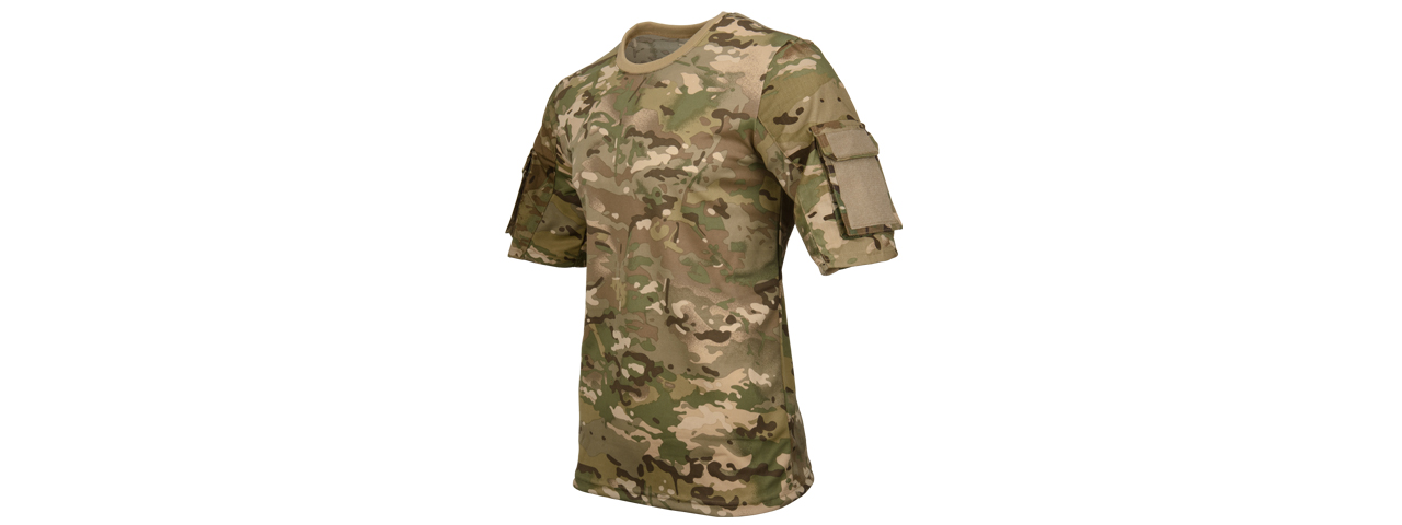 CA-2741MA-S LANCER TACTICAL SPECIALIST ADHESION T-SHIRT - SMALL (CAMO DESERT) - Click Image to Close