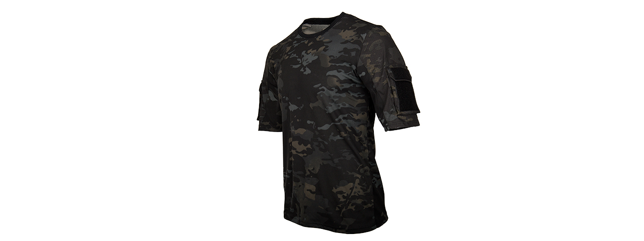 CA-2741MB-S LANCER TACTICAL SPECIALIST ADHESION T-SHIRT - SMALL (CAMO BLACK) - Click Image to Close
