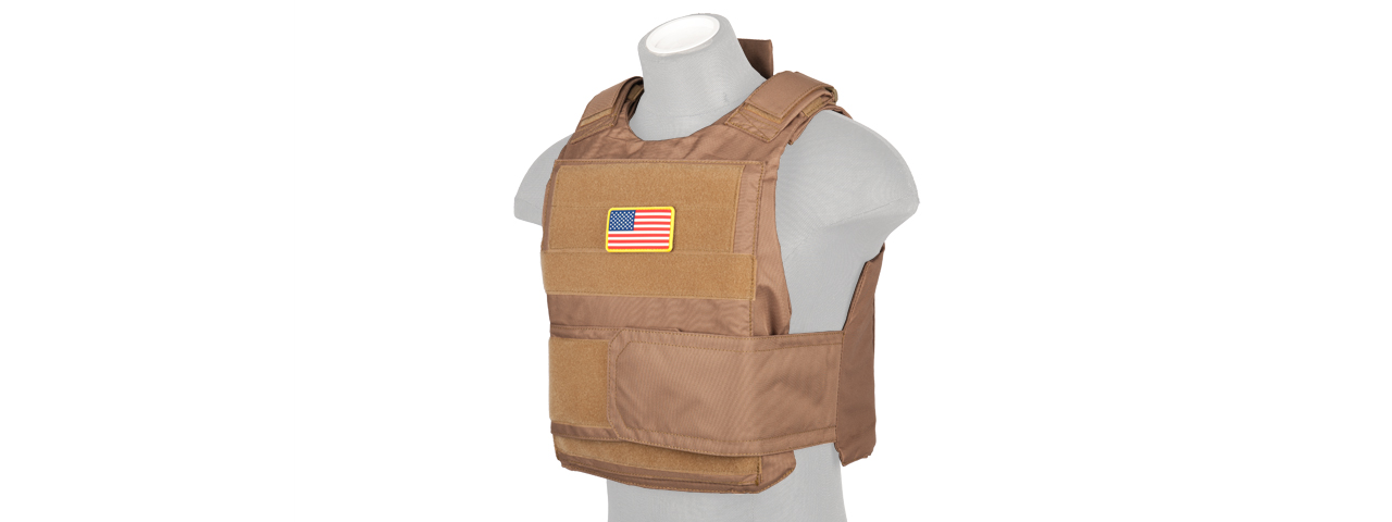 CA-302KN Nylon Body Armor Tactical Vest (Khaki) - Click Image to Close