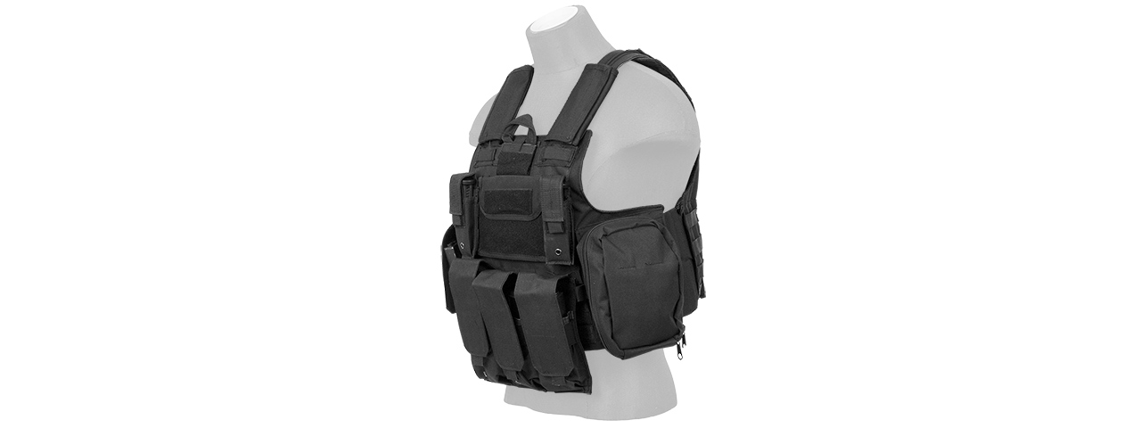 CA-303BM Strike Tactical Vest (Color Black, Size: Large) - Click Image to Close