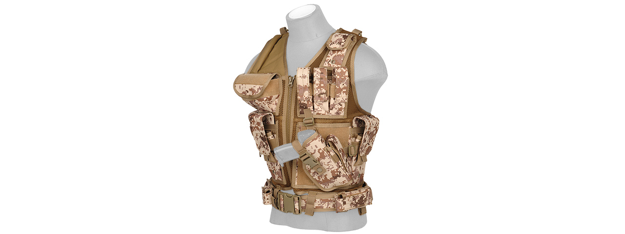 CA-310DD CROSS DRAW VEST w/HOLSTER (DD) - Click Image to Close