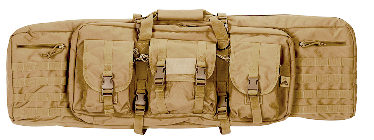 CA-343T2 MOLLE 42" DOUBLE GUN BAG (COLOR: TAN) - Click Image to Close