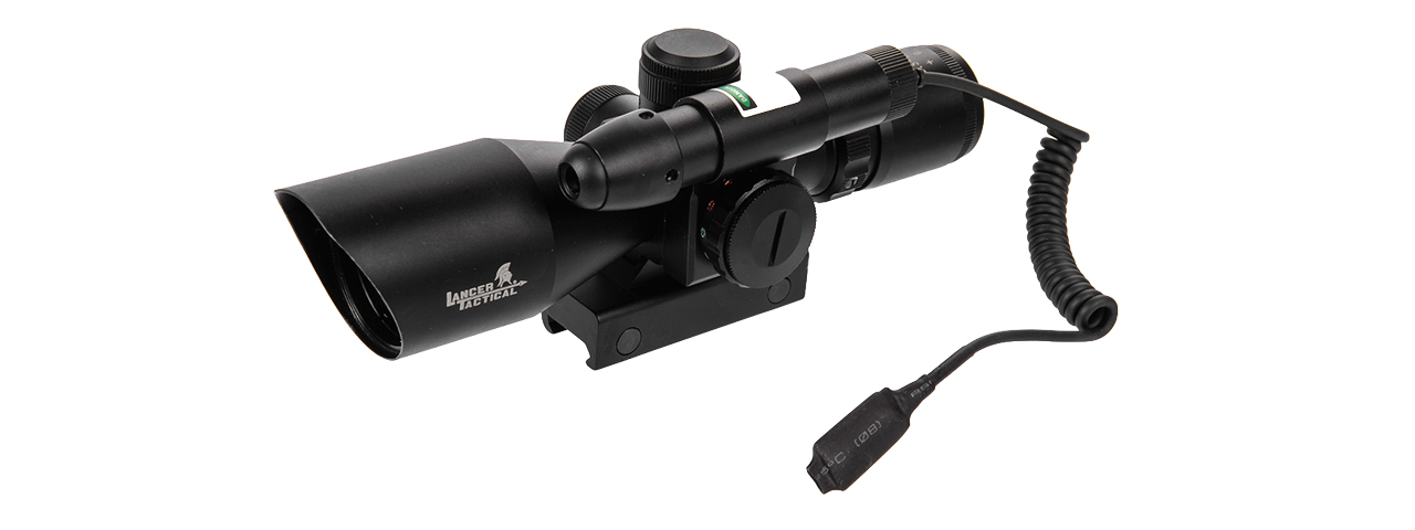 CA-414BG 2.5-10X40 EG RED & GREEN DUAL ILLUMINATED SCOPE W/ GREEN LASER - Click Image to Close