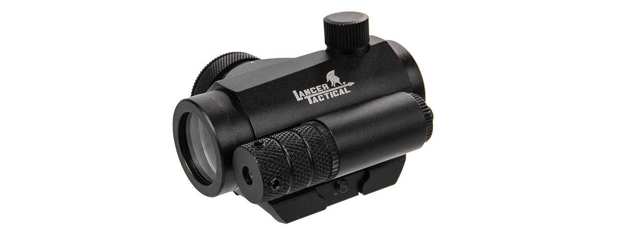 Lancer Tactical CA-421B Mini Red & Green Dot Sight w/ Red Laser - Click Image to Close