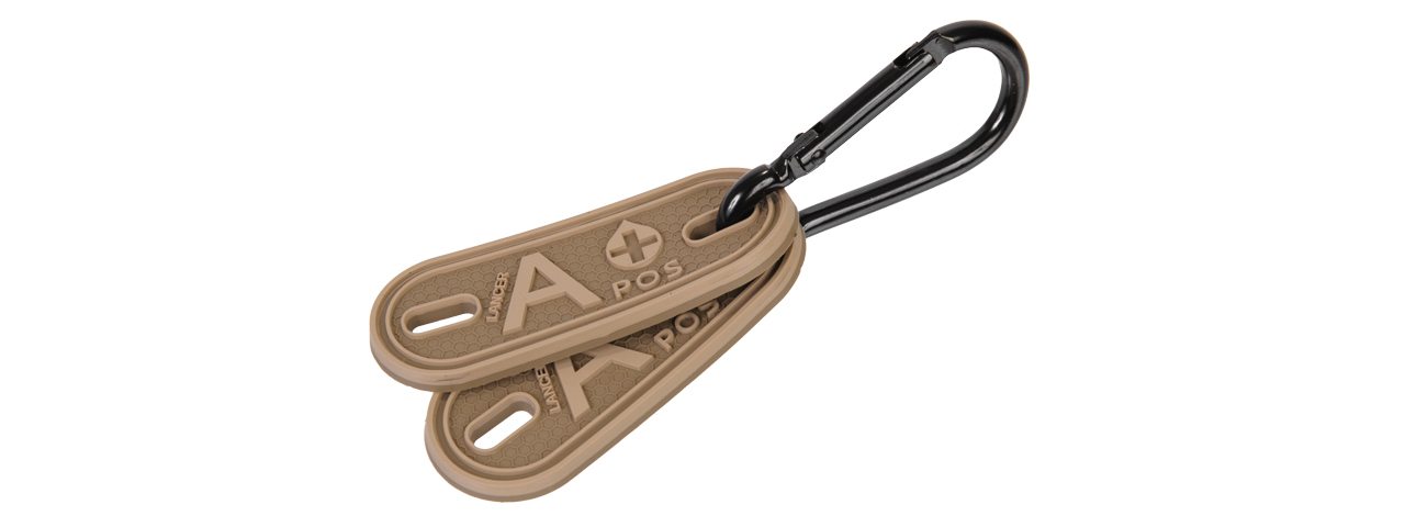 CA-5007 "A" BLOOD TYPE TAGS (TAN) - Click Image to Close