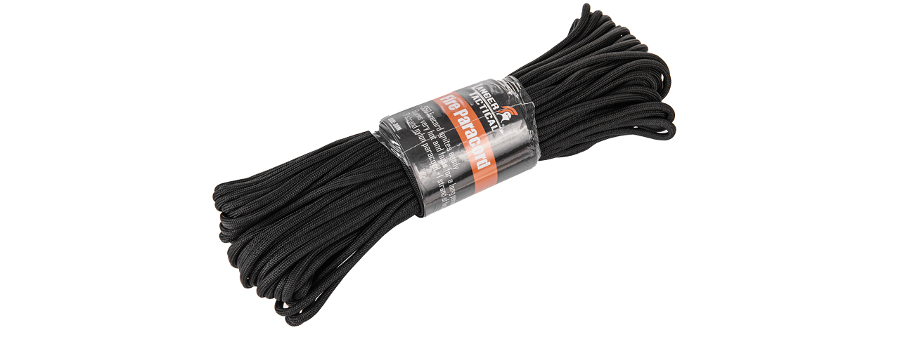 CA-5011 FIRE PARACORD (BLACK) - Click Image to Close