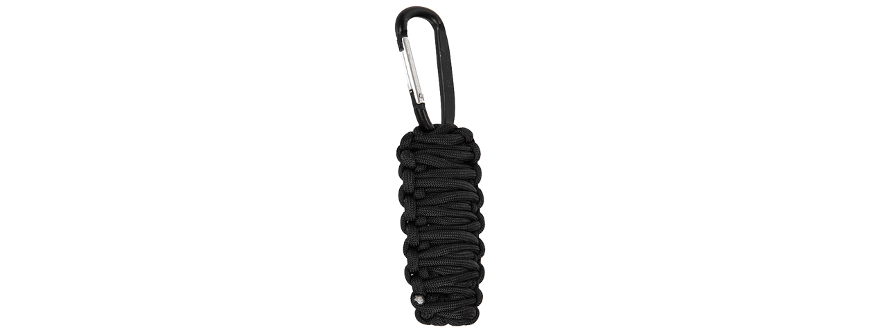 CA-5013 PARACORD SURVIVAL KIT (BLACK) - Click Image to Close