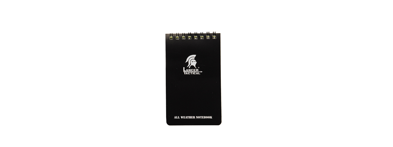 CA-5018 OUTDOOR MILITARY STYLE WEATHERPROOF 4X6 NOTEPAD (BLACK) - Click Image to Close