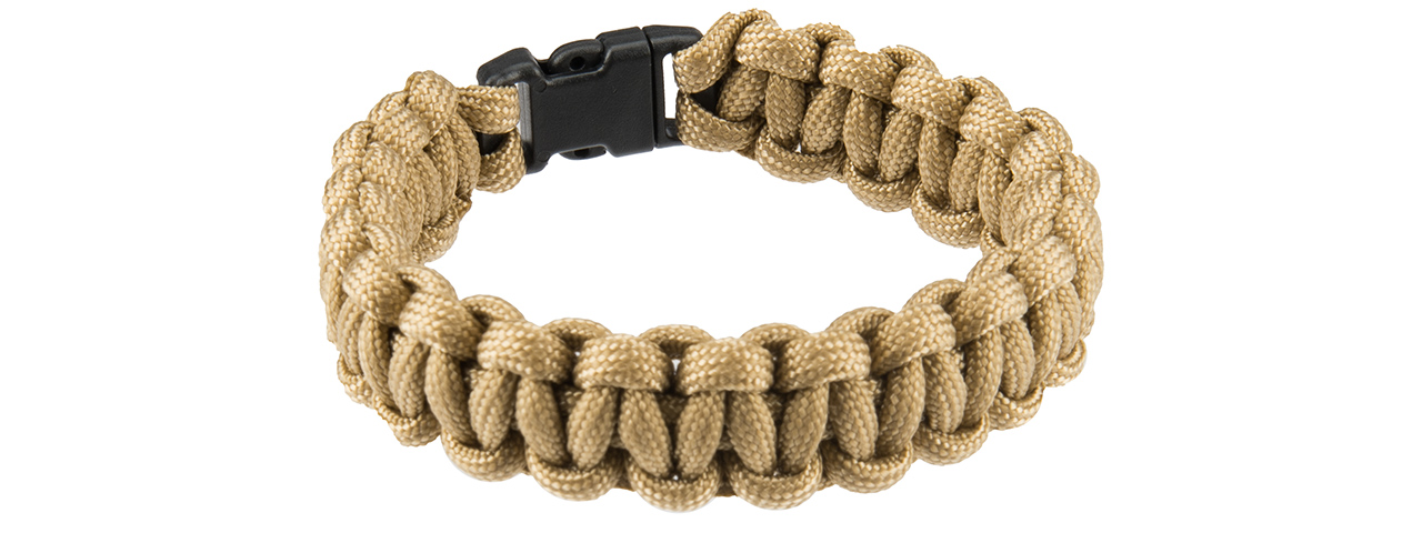 CA-5024 8" PARACORD BRACELET W/ SMALL BUCKLE (CB) - Click Image to Close