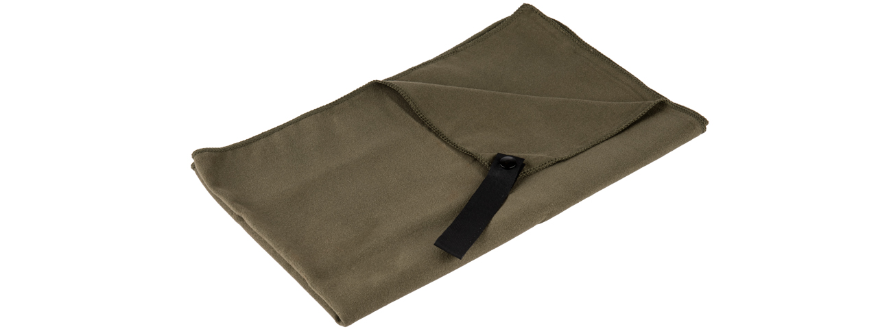 CA-5100 MICRO FIBER ALL-PURPOSE FAST DRY TRAVEL TOWEL (OD GREEN) - Click Image to Close