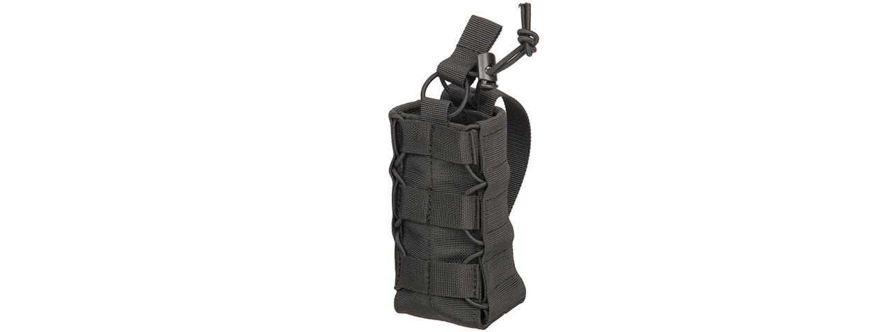 CA-881BN NYLON POUCH FOR RADIO/CANTEEN (BLACK) - Click Image to Close