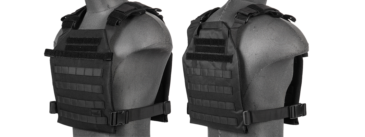 CA-883BN Nylon Lightweight Tactical Vest (Black) - Click Image to Close