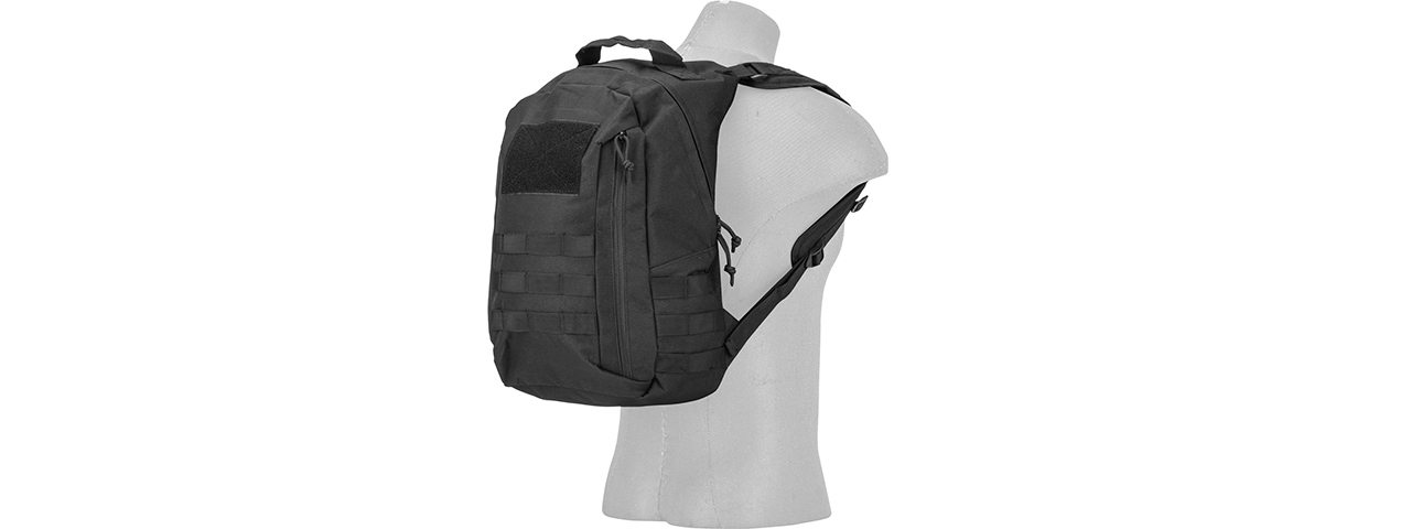 CA-L113B MOLLE ADHESION SCOUT ARMS BACKPACK (BLACK) - Click Image to Close