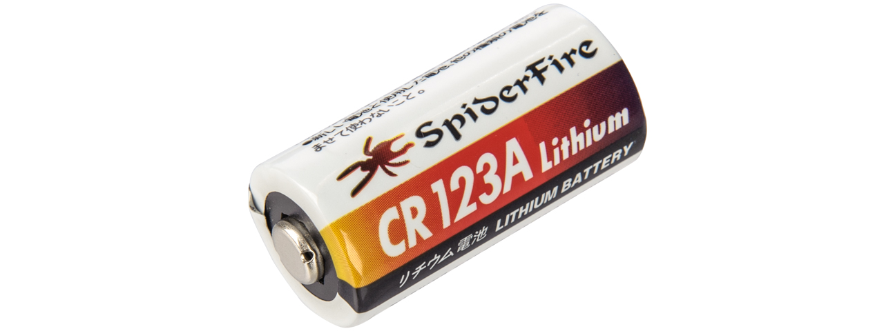 CR123A-SPIDERFIRE SPIDERFIRE CR123A 3V 1300mAh LITHIUM NON-RECHARGEABLE BATTERY - Click Image to Close