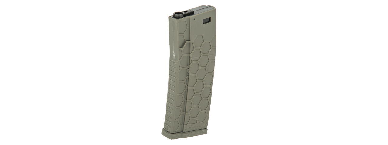 DYTAC HEXMAG LICENSED AIRSOFT 120RD MIDCAP MAGAZINE - OD GREEN - Click Image to Close