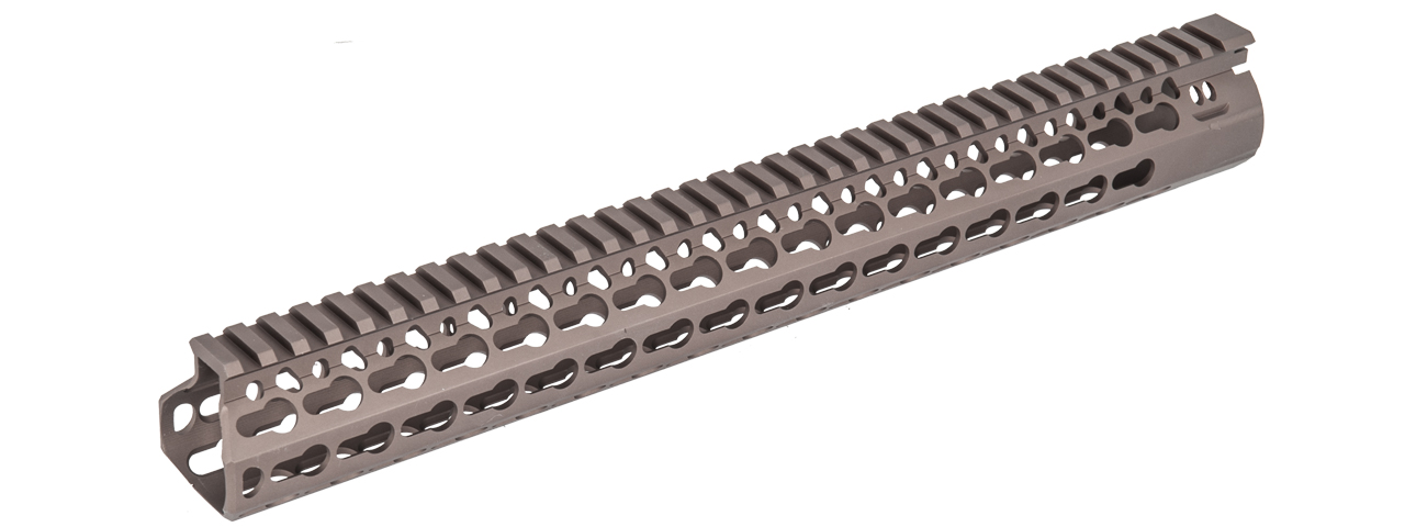 D-R27T 15" BR RAIL FOR TOKYO MARUI PROFILE (DARK EARTH) - Click Image to Close