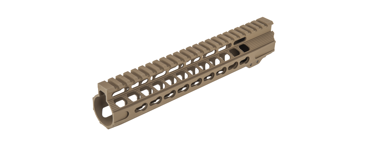 D-R31T 10" SOLO LITE KEYMOD RAIL FOR TOKYO MARUI PROFILE (M31.8 / P1.5), DARK EARTH - Click Image to Close