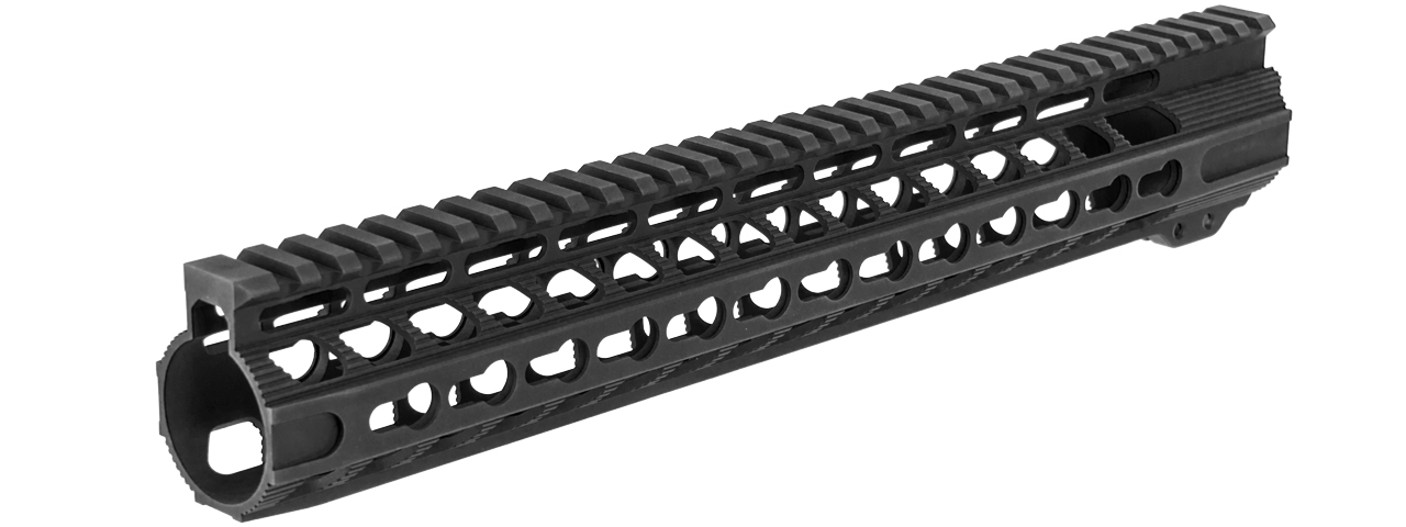 D-R32B 13" SOLO LITE KEYMOD RAIL FOR TOKYO MARUI PROFILE (M31.8 / P1.5), BLACK - Click Image to Close