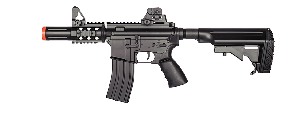 D3813 WELLS HYBRID GEARBOX M4 CQB AEG RIFLE (BK) - Click Image to Close