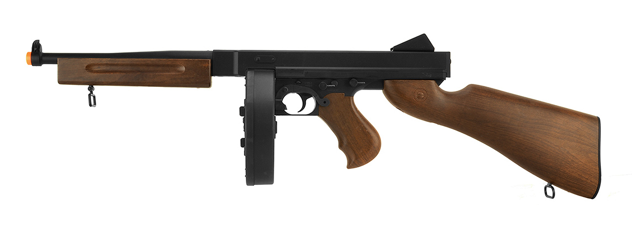 WELL D98W M1A1 WWII SUBMACHINE GUN AEG (FAUX WOOD) - Click Image to Close