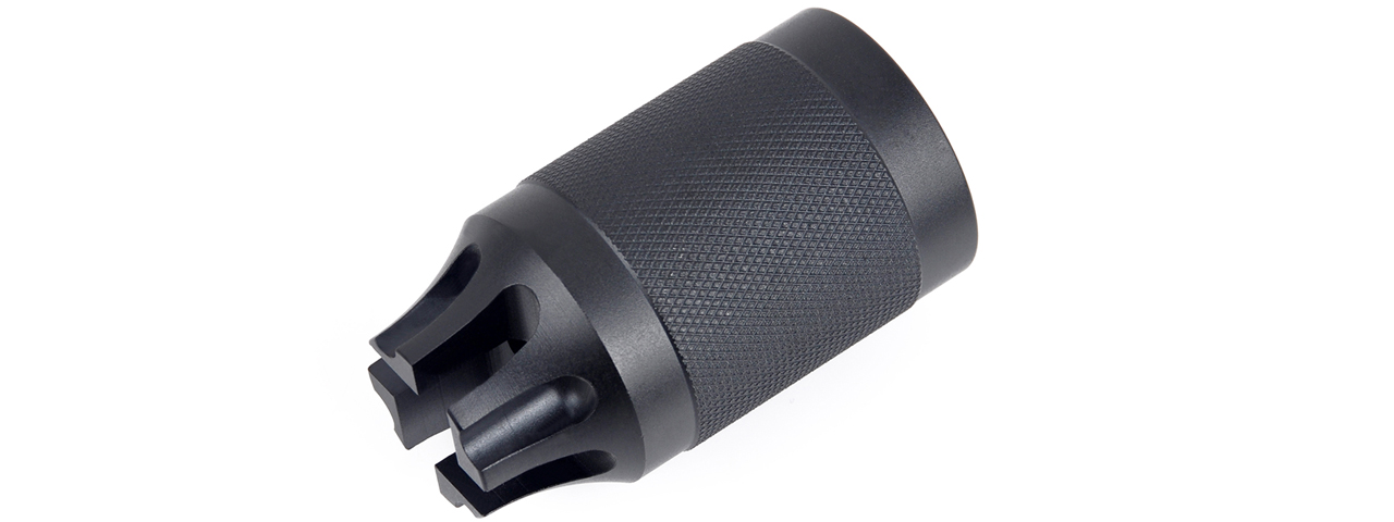 EX157 ALUMINUM PWS DIABLO FLASH HIDER BLACK（14MM CCW） - Click Image to Close