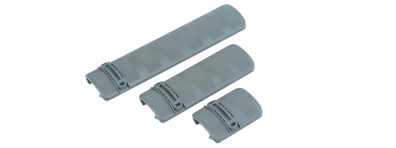 ELEMENT REPLACEMENT AR-15M16 BATTLE RAIL COVERS - FOLIAGE GREEN - Click Image to Close