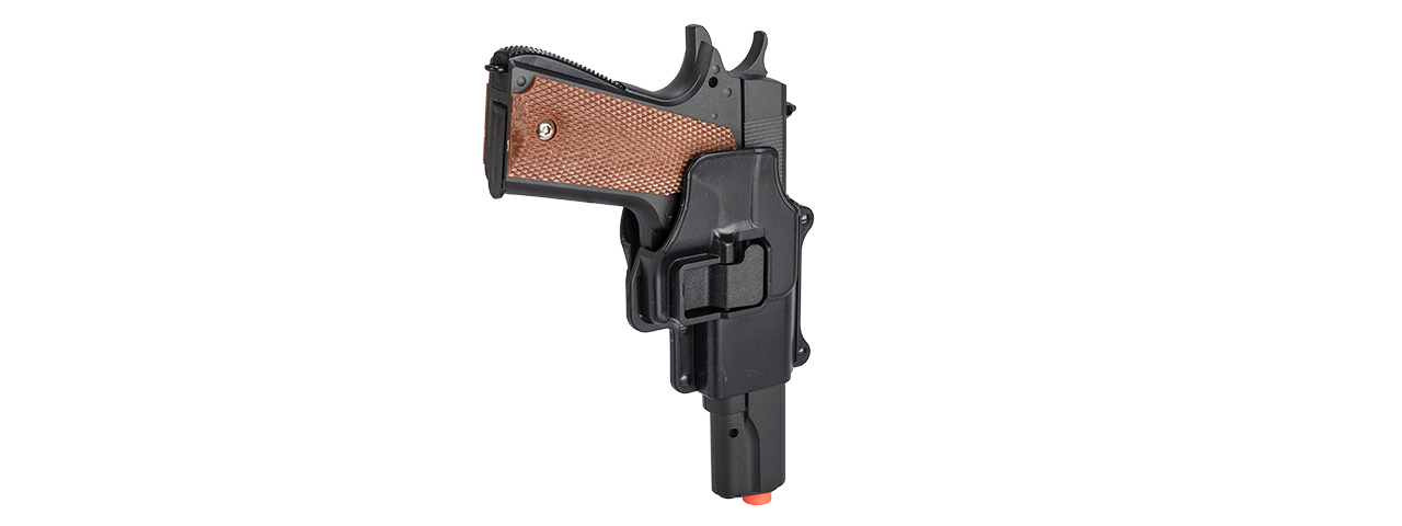 G13H SPRING PISTOL w/ HARD SHELL HOLSTER (BK) - Click Image to Close