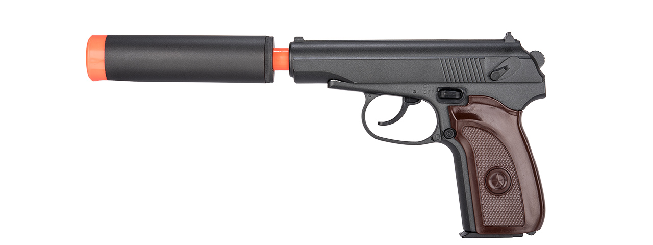 G29A Spring Pistol w/ Suppressor (Black) - Click Image to Close