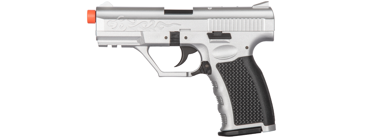 HA-129S POLYMER SPRING PISTOL (SILVER) - Click Image to Close