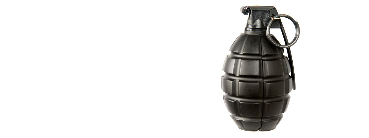 Atlas Custom Works Airsoft Gas Propelled Pineapple Hand Grenade - BLACK - Click Image to Close