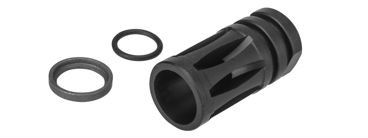 JG4009MG-FLASH M4 CARBINE AIRSOFT FLASH HIDER (BLACK) - Click Image to Close