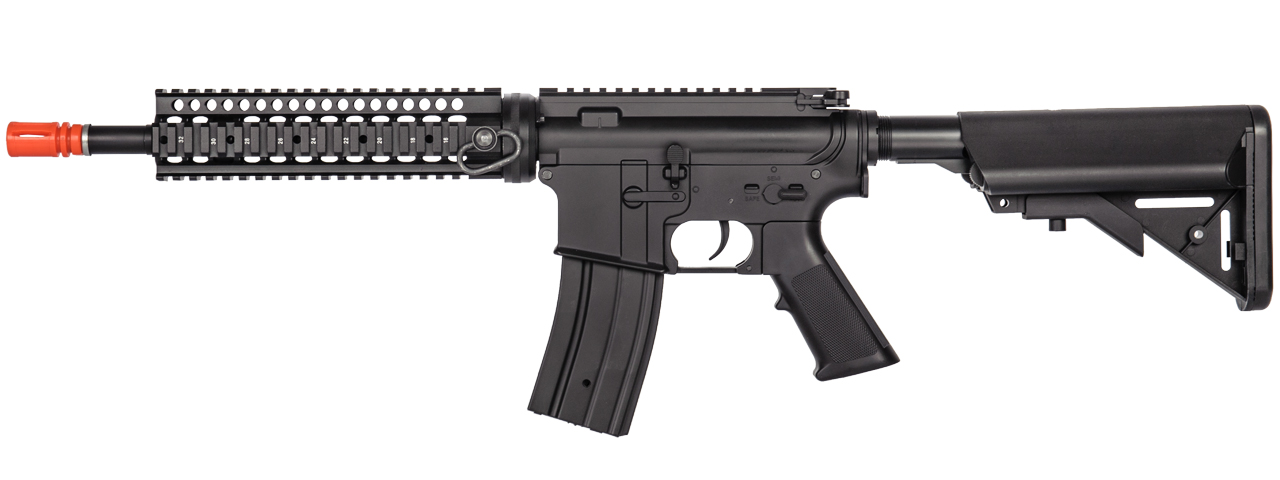 JG WORKS METAL M4 CARBINE AEG AIRSOFT RIFLE - BLACK - Click Image to Close