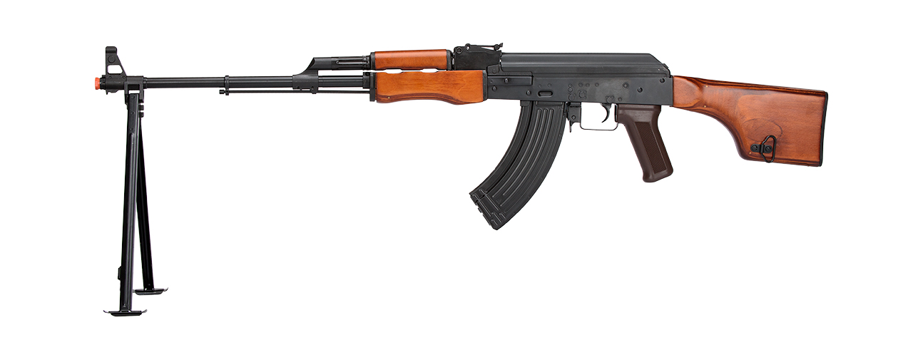 LCT Airsoft Stamped Steel RPK AEG w/ ASTER V2 SE Expert - (BLACK/WOOD) - Click Image to Close