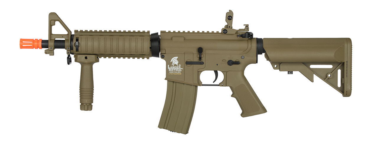 Lancer Tactical Low FPS Gen 2 MK 18 Mod 0 Airsoft AEG Rifle (Color: Tan) - Click Image to Close