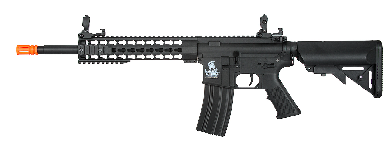 Lancer Tactical Low FPS Gen 2 10" Keymod M4 Carbine Airsoft AEG Rifle (Color: Black) - Click Image to Close