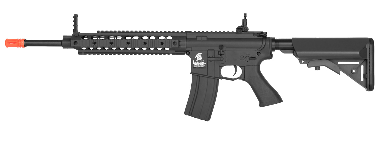 LT-26B 10" FREE FLOAT RAIL SR-16 AEG RIFLE (BK) - Click Image to Close