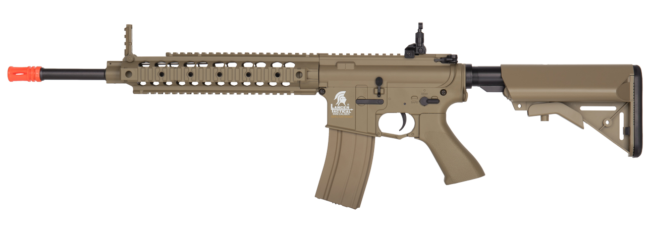 LT-26T 10" FREE FLOAT RAIL SR-16 AEG RIFLE (DE) - Click Image to Close