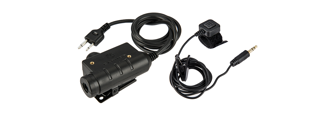 M52-IC EARMOR TACTICAL MILITARY ADAPTER PTT FOR ICOM VERSION (BLACK) - Click Image to Close