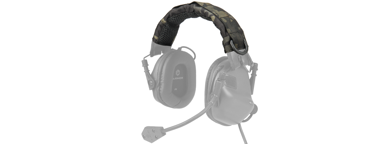 M61-CAMOBLACK EARMOR ADVANCED MODULAR HEADSET COVER (MULTICAM BLACK) - Click Image to Close