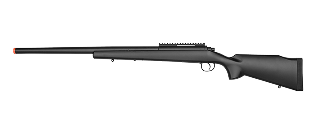 Double Eagle M61 Bolt Action Airsoft Spring Sniper Rifle (Color: Black) - Click Image to Close